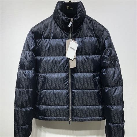 dior puffy jacket|Dior oblique down jacket.